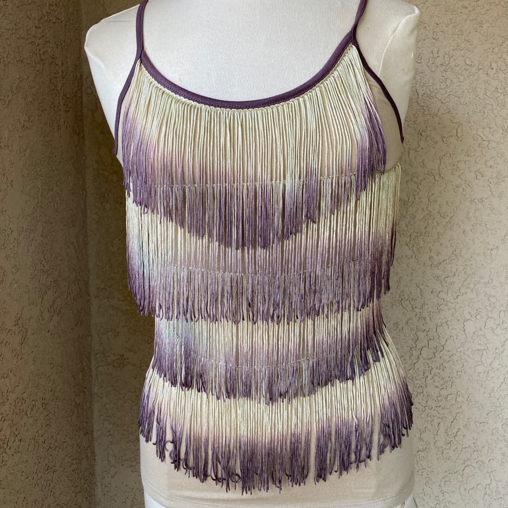 NWT Planet Funk Tassel Trim Top